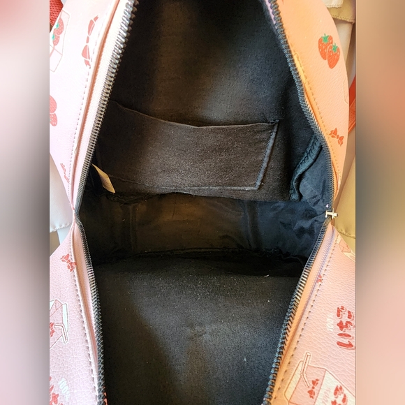 Hot Topic Japanese Strawberry Pink Backpack - Picture 3 of 5